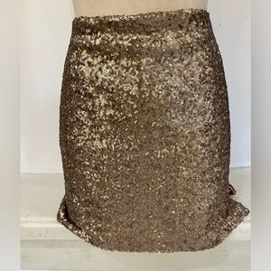 Champagne sparkly skirt semi used